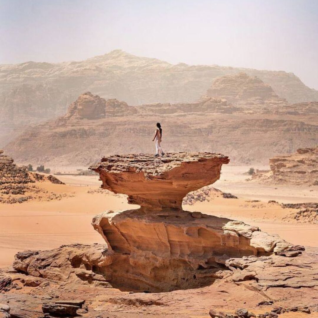 Wadi Rum from Dead Sea