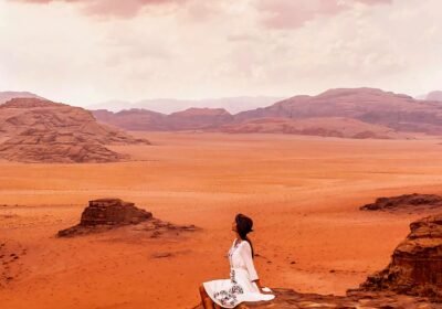 Wadi Rum from Dead Sea