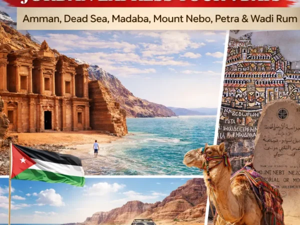 Jordan Express Tour 4 Days: Amman, Dead Sea, Madaba, Mount Nebo, Petra & Wadi Rum