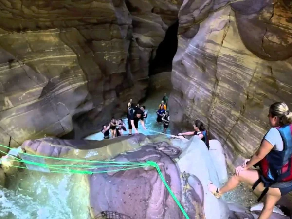 Wadi Al Mujib from Dead Sea