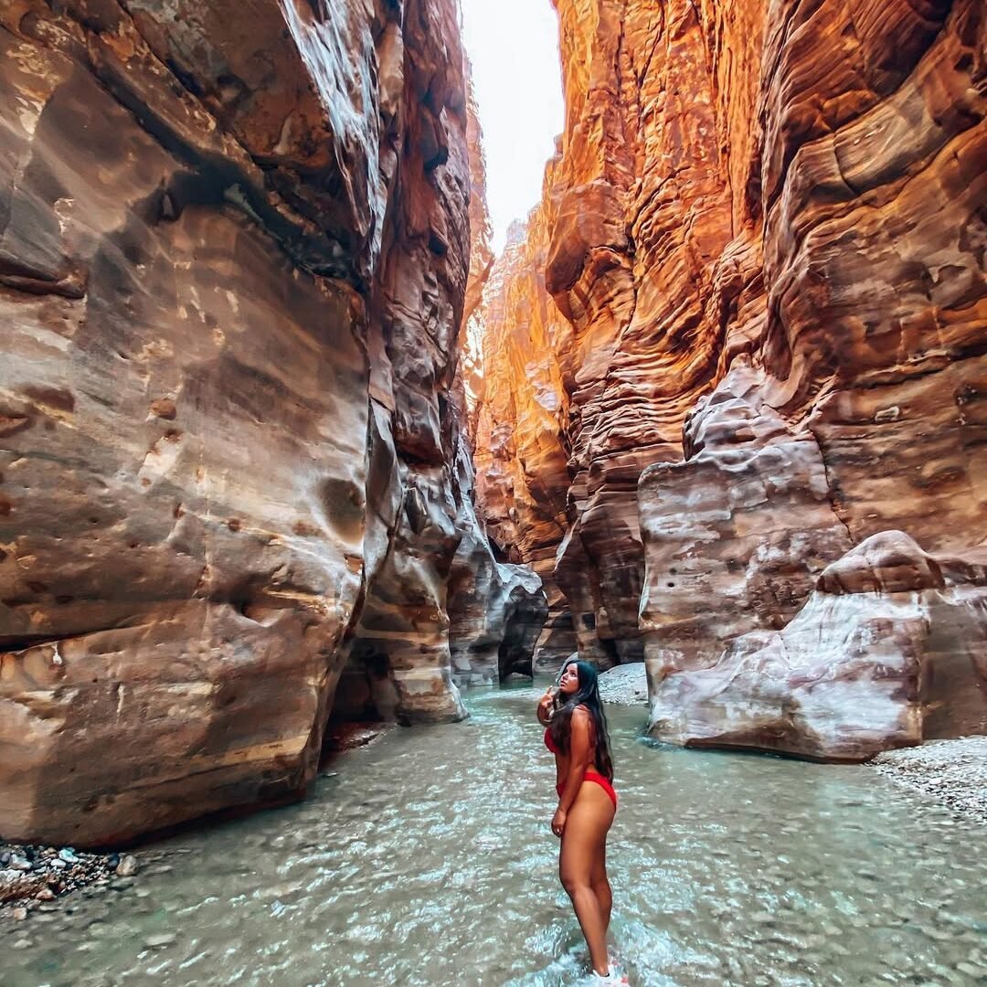Wadi Al Mujib from Dead Sea