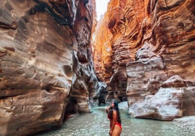 Wadi Al Mujib from Dead Sea