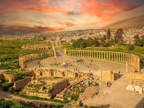 Jerash, Ajloun and Um Qais from Dead Sea