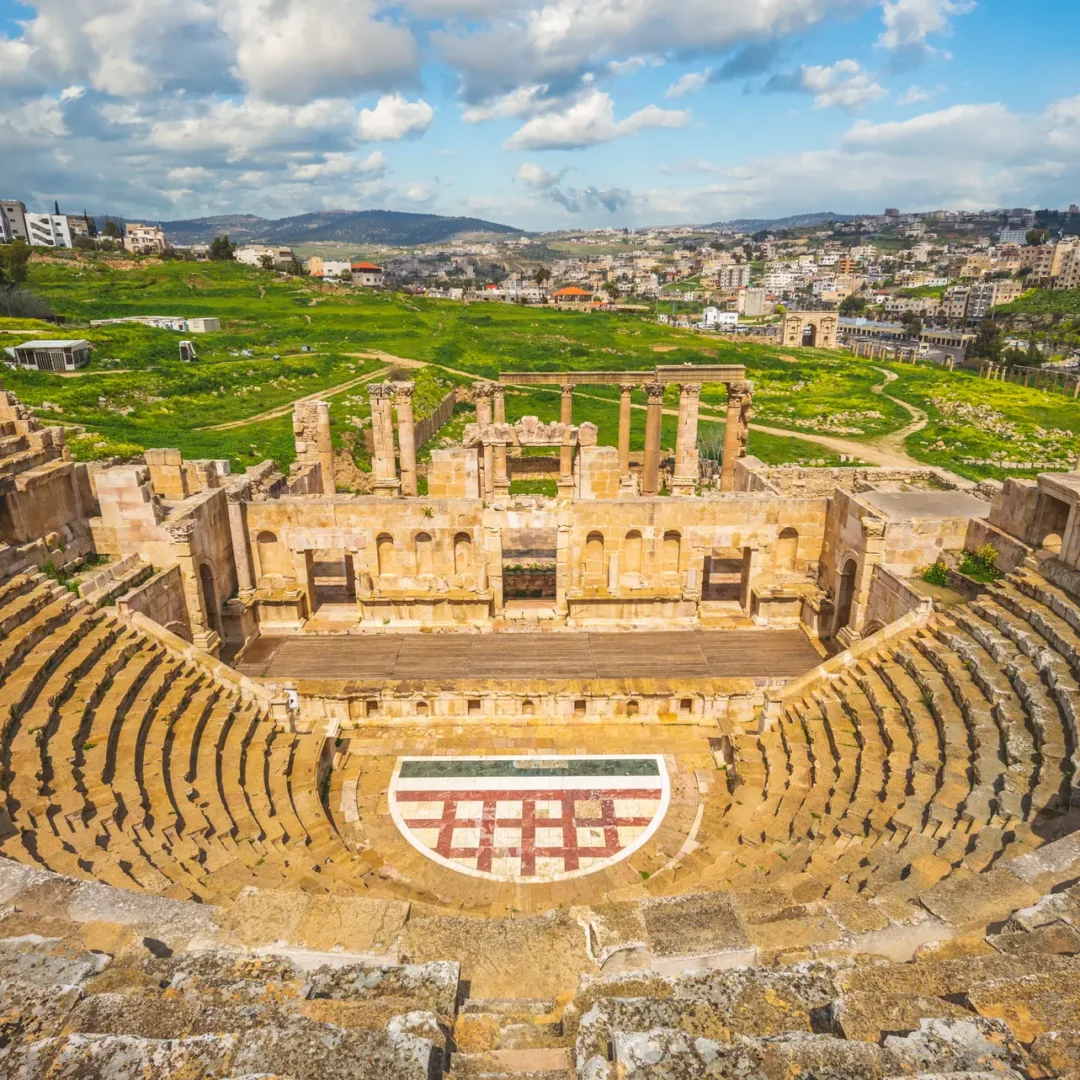 Jerash, Ajloun and Um Qais from Dead Sea