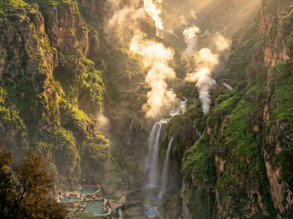Madaba, Mt Nebo and Hammamat Ma’in from Dead Sea