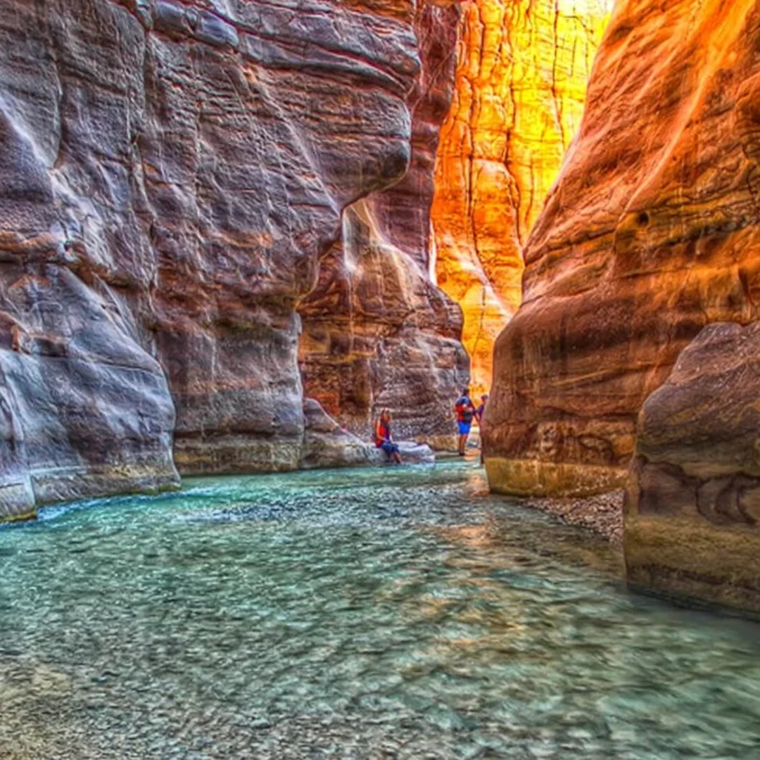 Wadi Al Mujib from Dead Sea