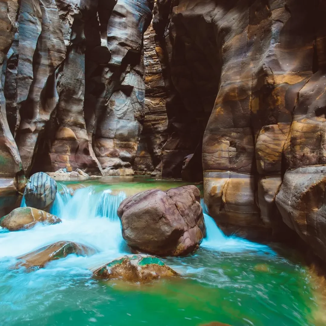 Wadi Al Mujib from Dead Sea