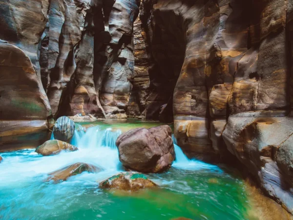 Wadi Al Mujib from Dead Sea